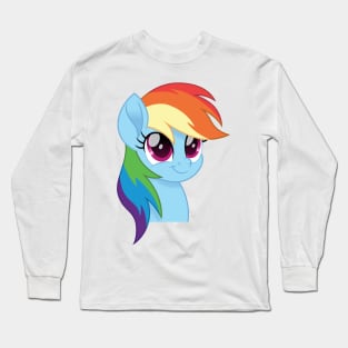 Rainbow Dash portrait Long Sleeve T-Shirt